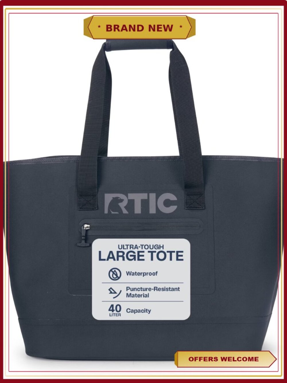 Waterproof Tote Bag 40 Ltr Ultra-Tough Puncture Resistant Beach Travel